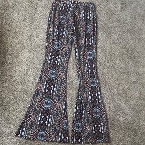 Flare stretchy pants